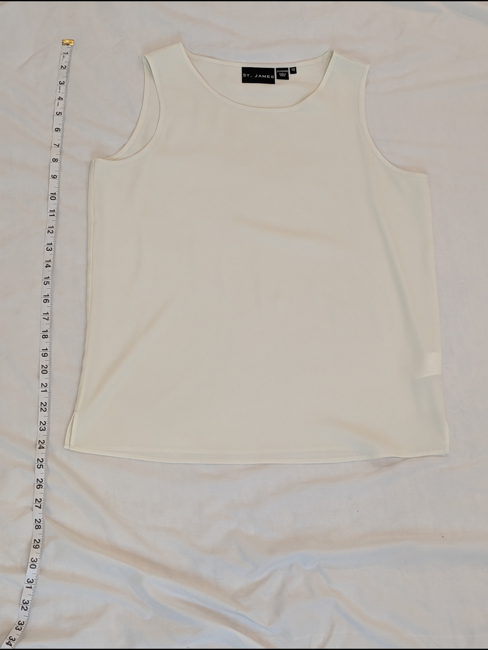 Saint James Cream Scoop Neck Tank